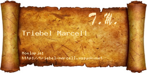 Triebel Marcell névjegykártya